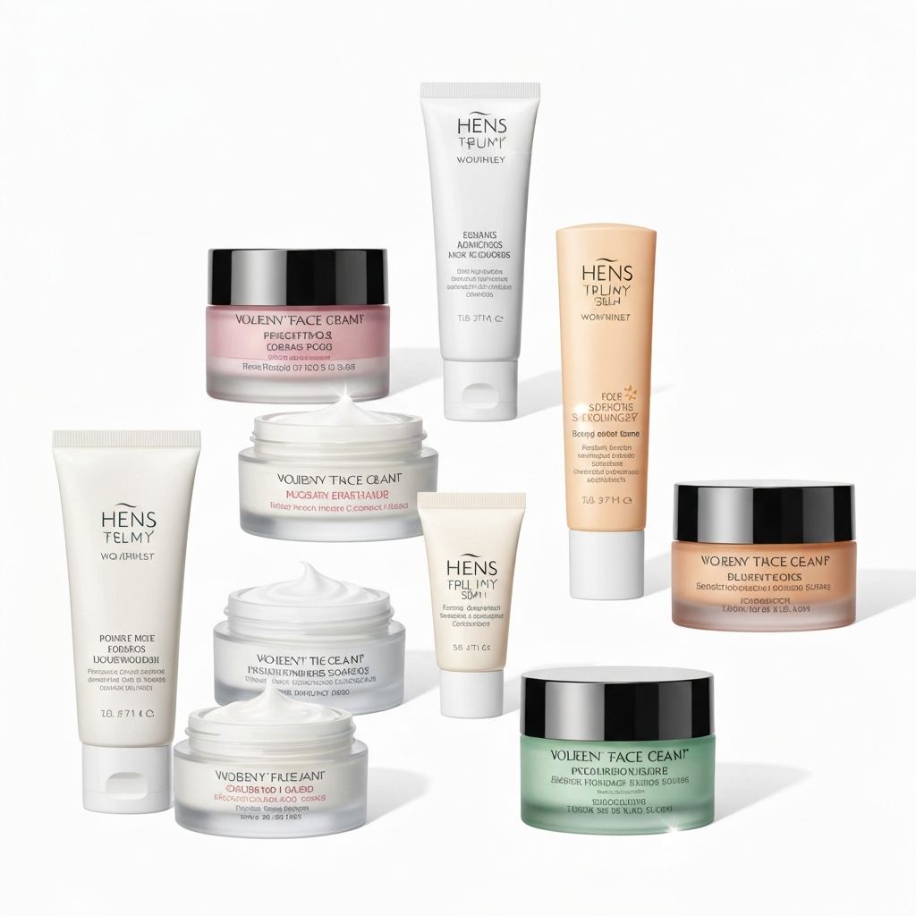 Women's face creams collection